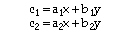 Simultaneous equations (1k)