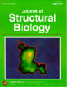 STEM micrograph of undecagold label by James F. Hainfeld on the cover of the Journal of Structural Biology