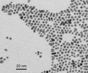 3-5 nm dodecanethiol-functionalized gold (mean core diameter 4.08 ± 0.76 nm)