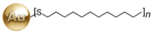 3014 Dodecanethiol functionalized 5 nm gold nanoparticles The thiol is covalently attached to 5 nm gold nanoparticles. Use in organic solvents such as toluene.